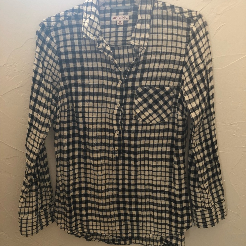 Black and White Checkered Merona Flannel